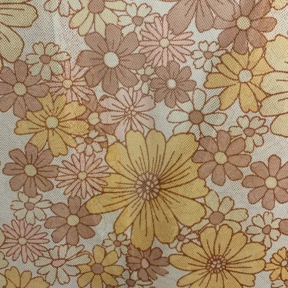 Short sleeve hippie button down floral thin summer shirt - Picture 2 of 4